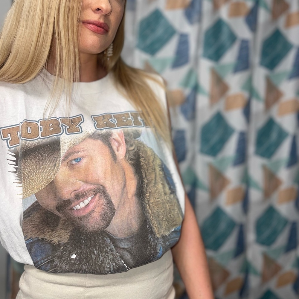 You didn’t know you needed a Toby Keith cut off did you?